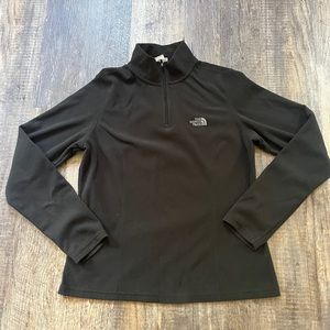 Black The North Face Fleece Quarter Zip
